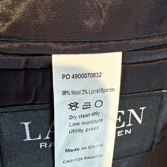 Men’s Navy Blazer Ralph Lauren Wool - Picture 4 of 5